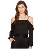 1.state - Cold Shoulder Blouse W/ Ruffle Top