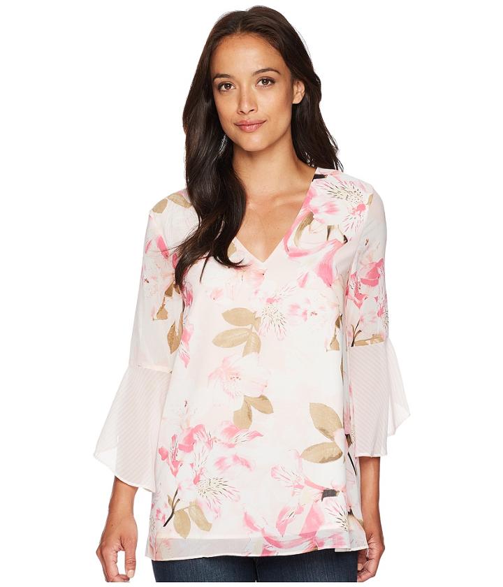 Calvin Klein - Printed Flare Sleeve Blouse