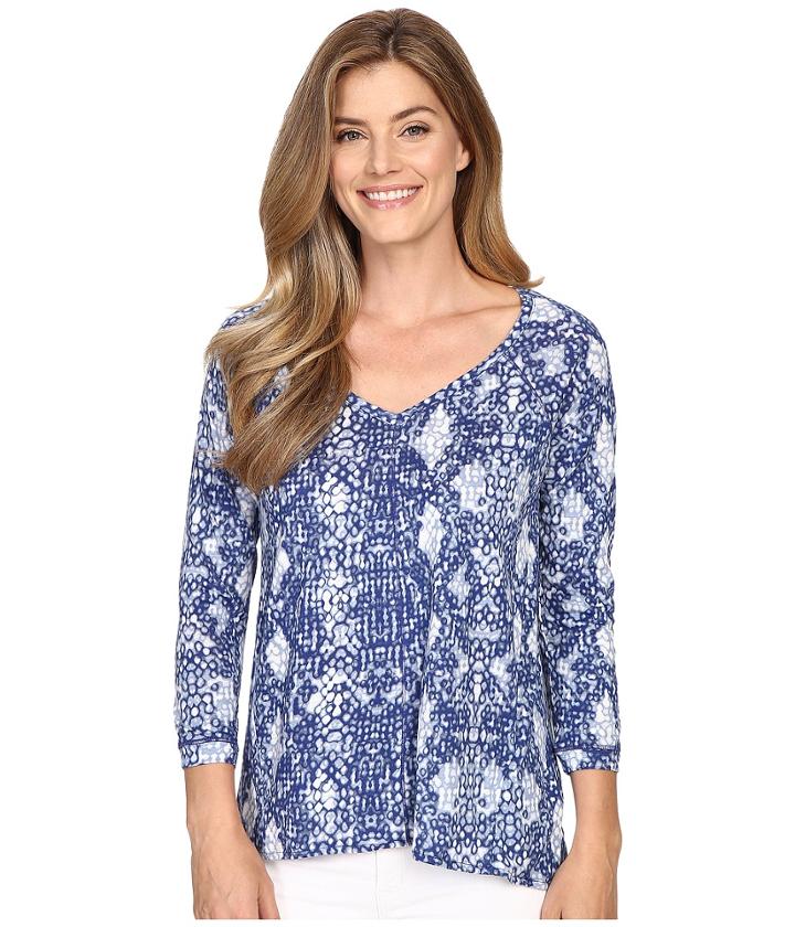 Calvin Klein Jeans - 3/4 Sleeve Printed Slub Tee