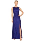 Adrianna Papell - Stretch Lace Cowl Back Gown