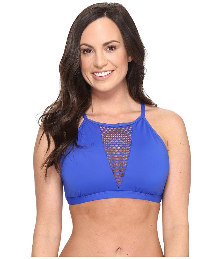 La Blanca - All Meshed Up Hi-neck Bra Top