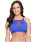 La Blanca - All Meshed Up Hi-neck Bra Top