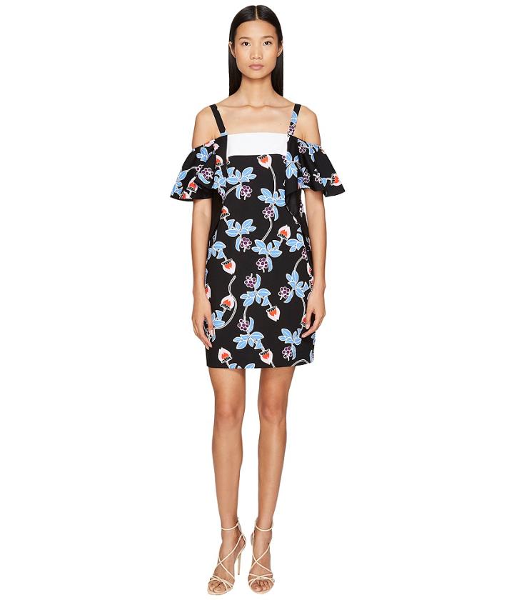 Sportmax - Marocco Strapless Floral Ruffle Dress