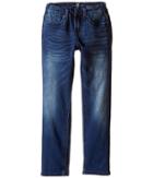 7 For All Mankind Kids - Slimmy Slim Straight Stretch Denim Jeans In Brown Rogue Combo