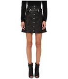 The Kooples - Skirt In Fine Lambskin Leather And Studs