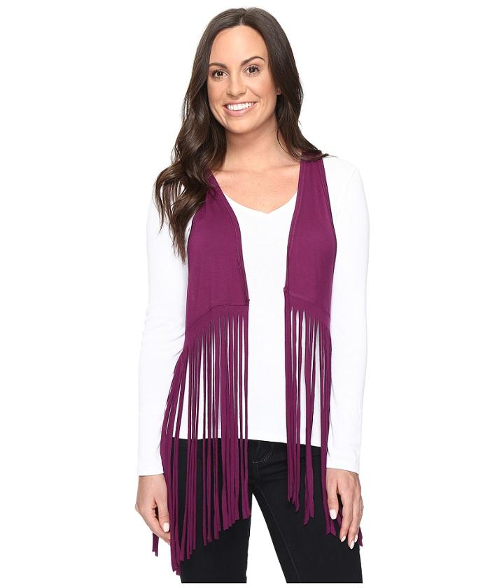 Cruel - Jersey Knit Vest Fringe Detail