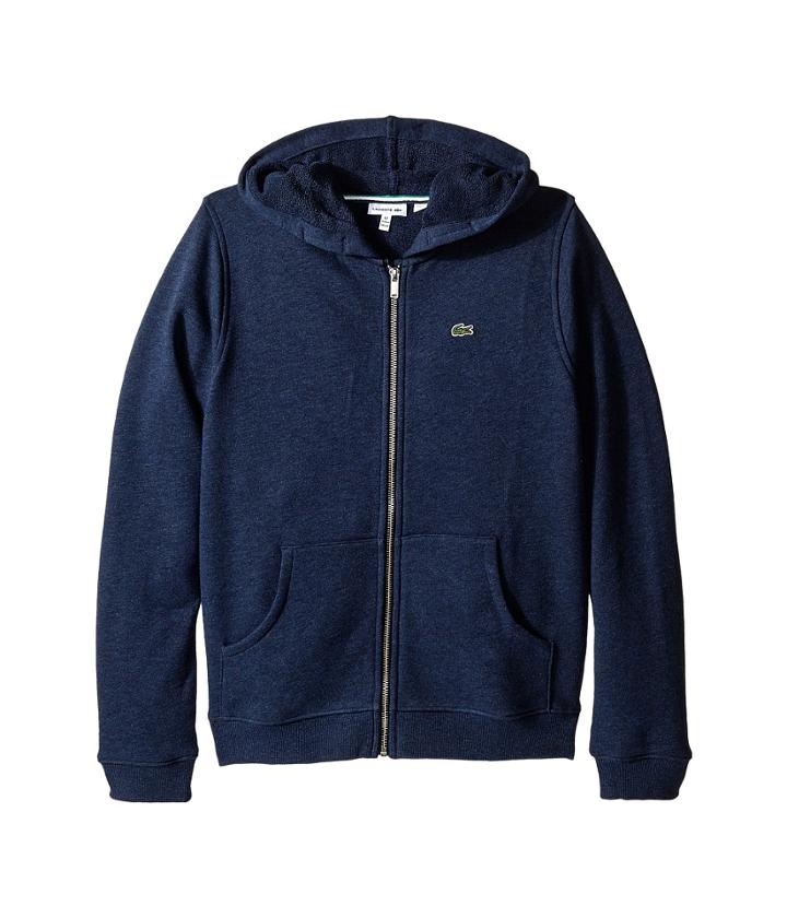 Lacoste Kids - Full Zip Chine Fleece Sweatshirt