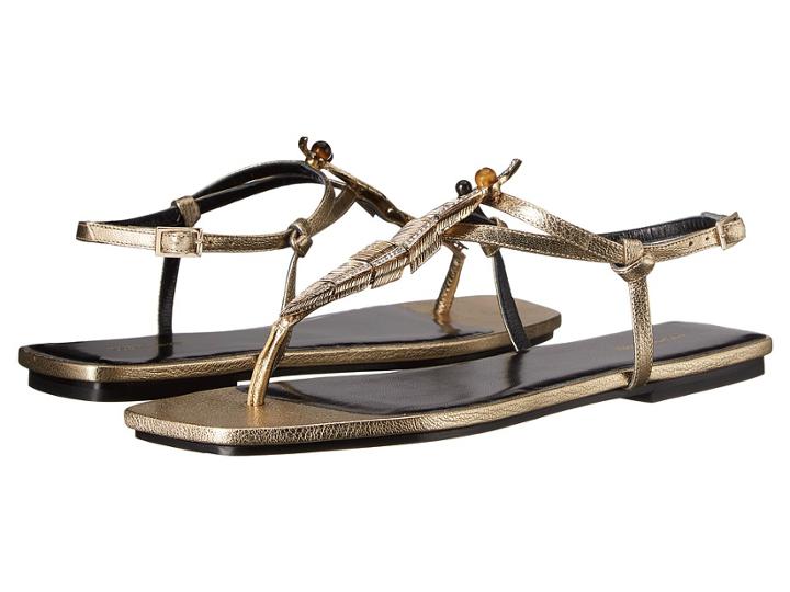 Roberto Cavalli - Bianca Laminated Goatskin Sandal