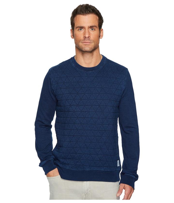 Lucky Brand - Quilted Crew Neck Sweatshirt