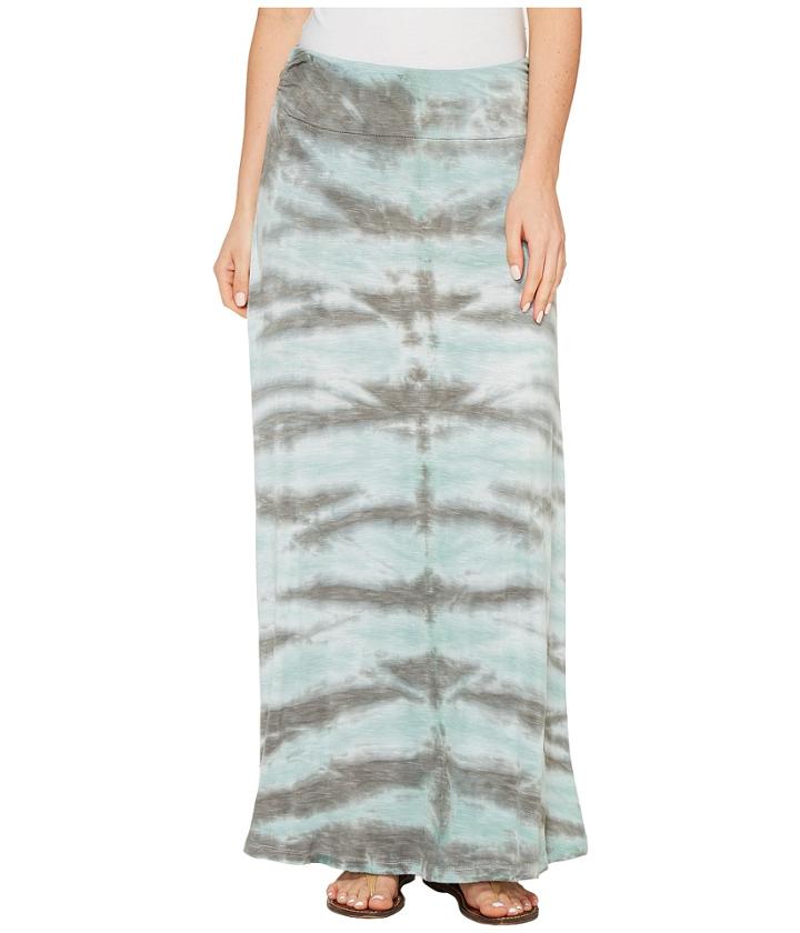 Tribal - Slub Knit Jersey Tie-dye Maxi Skirt