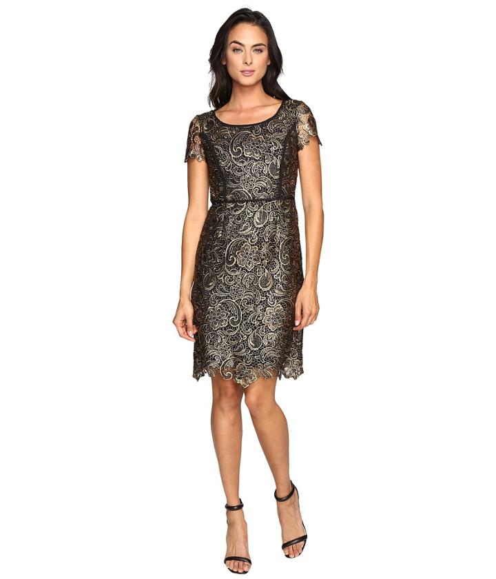 Nue By Shani - Metallic Lace Dress