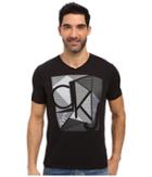 Calvin Klein Jeans - Mixed Techniques Logo V-neck Tee