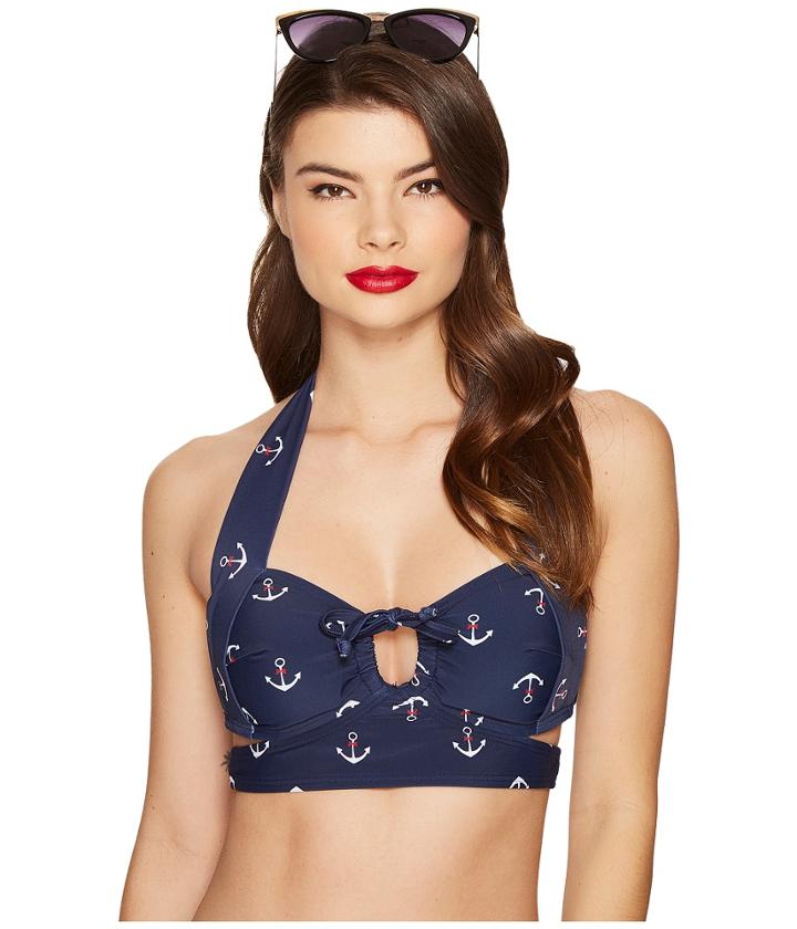 Unique Vintage - Huntley Bikini Top