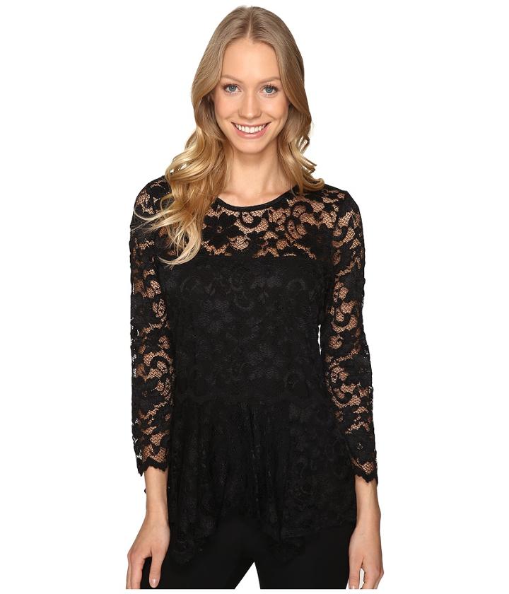 Karen Kane - Lace Peplum Top