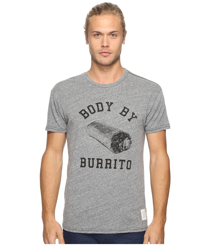 The Original Retro Brand - Body By Burrito Short Sleeve Tri-blend Tee