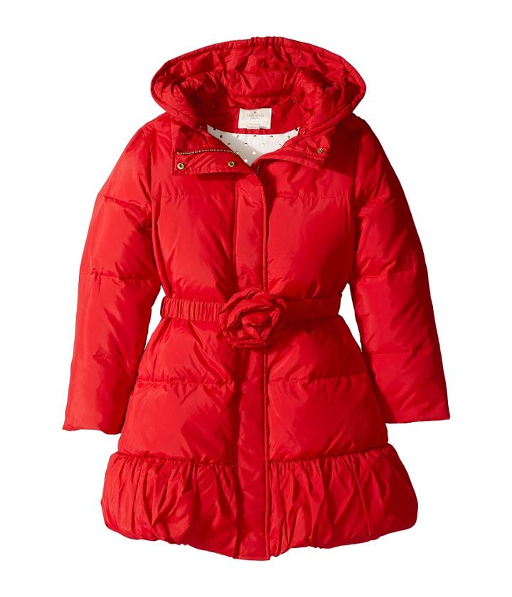 Kate Spade New York Kids - Rosette Puffer Coat