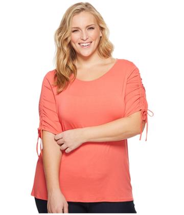 Vince Camuto Specialty Size - Plus Size Drawstring Sleeve Top