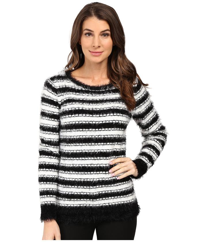 Calvin Klein - Stripe Eyelash Crew Neck Sweater