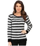 Calvin Klein - Stripe Eyelash Crew Neck Sweater