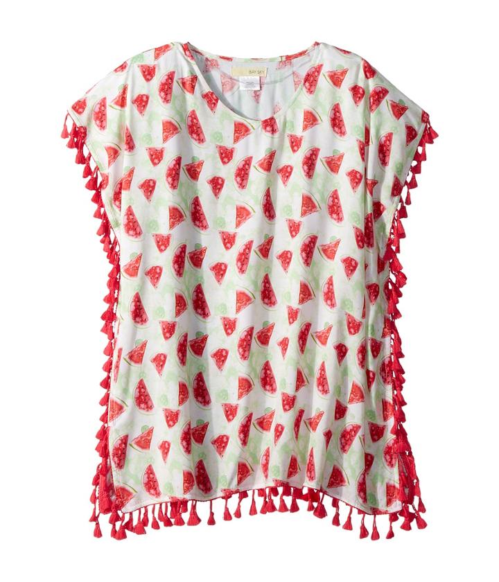 San Diego Hat Company Kids - Tunic With Watermelon Print And Fringe