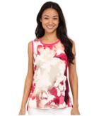 Calvin Klein - Sleeveless Print Woven Front Shell