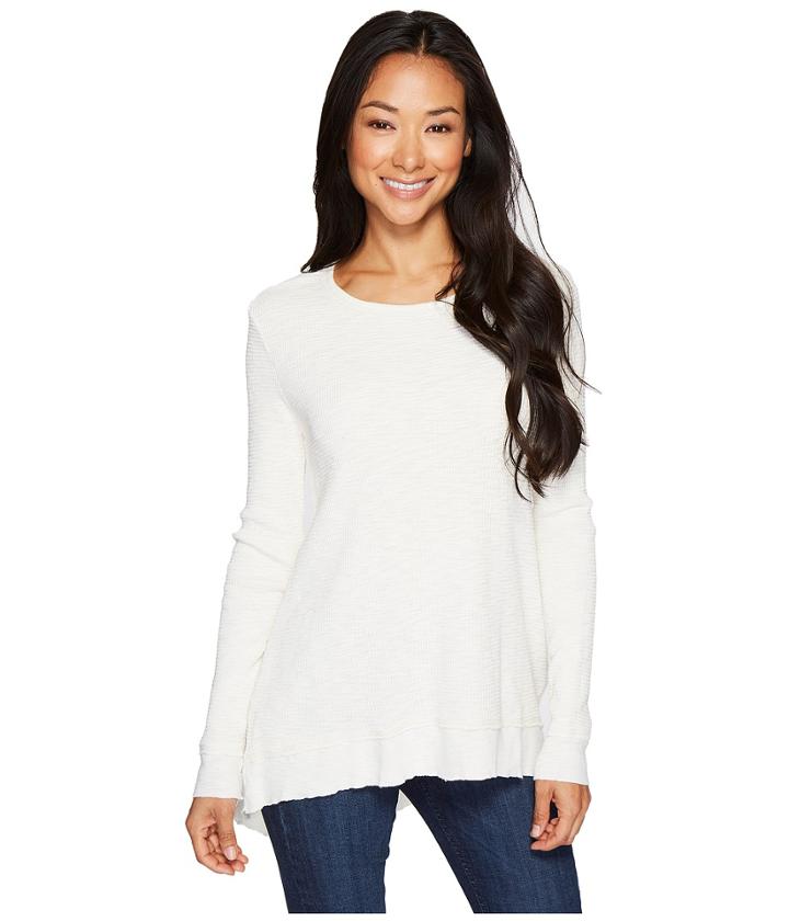 Dylan By True Grit - Softest Slub Waffle Asymmetrical Top