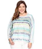 Nally &amp; Millie - Plus Size High-low Sweater