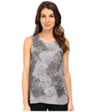 Calvin Klein - Sleeveless Heather Lace Twofer Top
