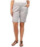 Jag Jeans Plus Size - Plus Size Ainsley Classic Fit Bermuda Bay Twill In Grey Morn