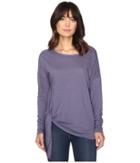 Michael Stars - Supima Cotton Slub Long Sleeve Tie Up Tee