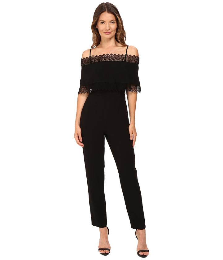 Yigal Azrou  L - Lace Trimmed Jumpsuit