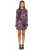 Just Cavalli - Baroque Printed Long Sleeve Dress