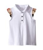 Burberry Kids - Polo With Short Flutter Sleeves
