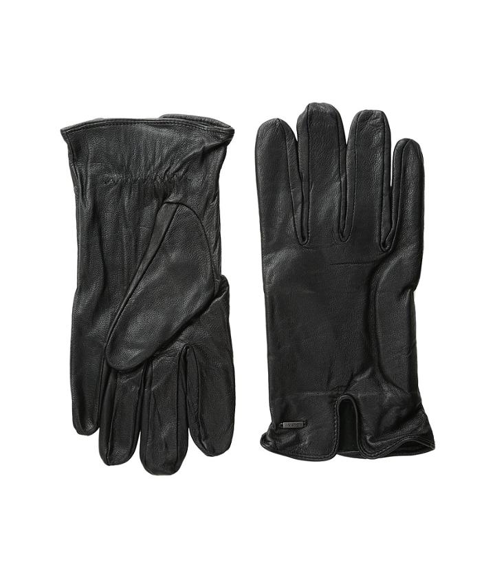 Scotch &amp; Soda - Double Layer Gloves In Leather And Wool Quality
