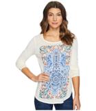 Lucky Brand - Watercolor Hamsa Top