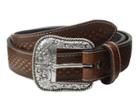 Ariat Basket Weave Tab Beaded Belt