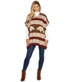 Pendleton - Knit Poncho With Hood
