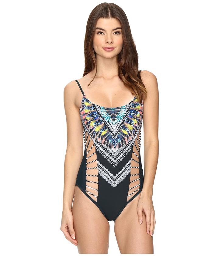 Red Carter - Feather Warrior Side Cut Out Tank Mio One-piece