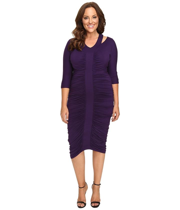 Kiyonna - Riveting Ruched Dress