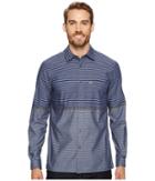 Lacoste - Long Sleeve Spread With Two-pocket Horizontal Stripe Regular