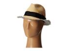 San Diego Hat Company - Ebh9890 Woven Raffia Fray Edge Fedora W/ Bow