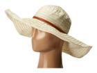 San Diego Hat Company - Rbxl291 6 Inch Brim Gold Shimmer Ribbon Hat With Wired Sun Brim