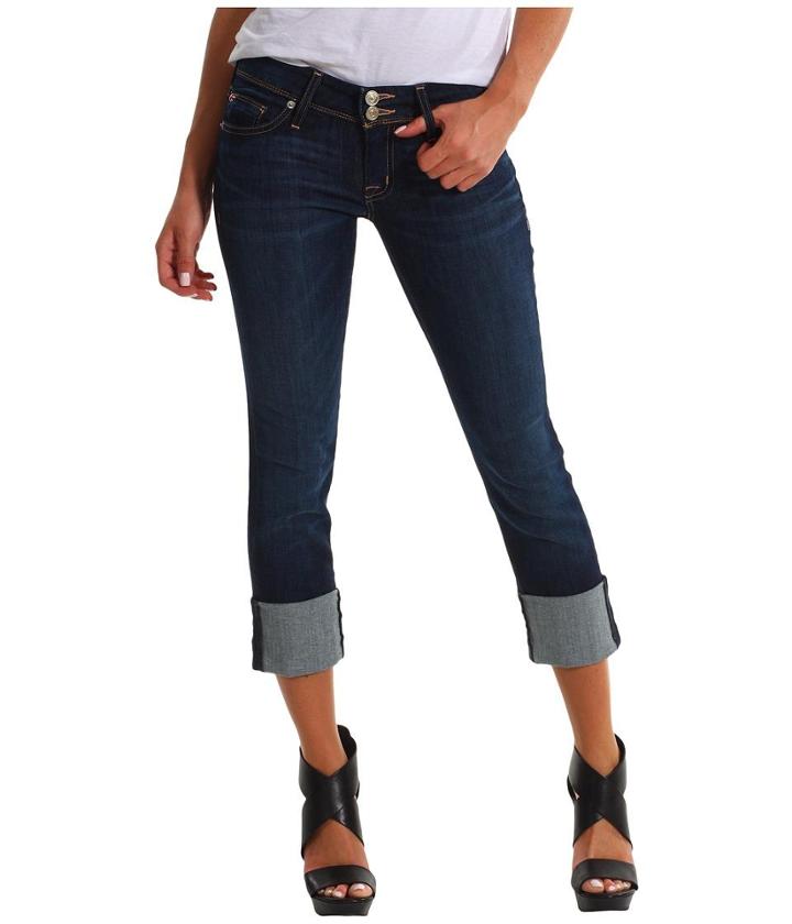 Hudson Ginny Straight Crop W/ Cuff In Stella