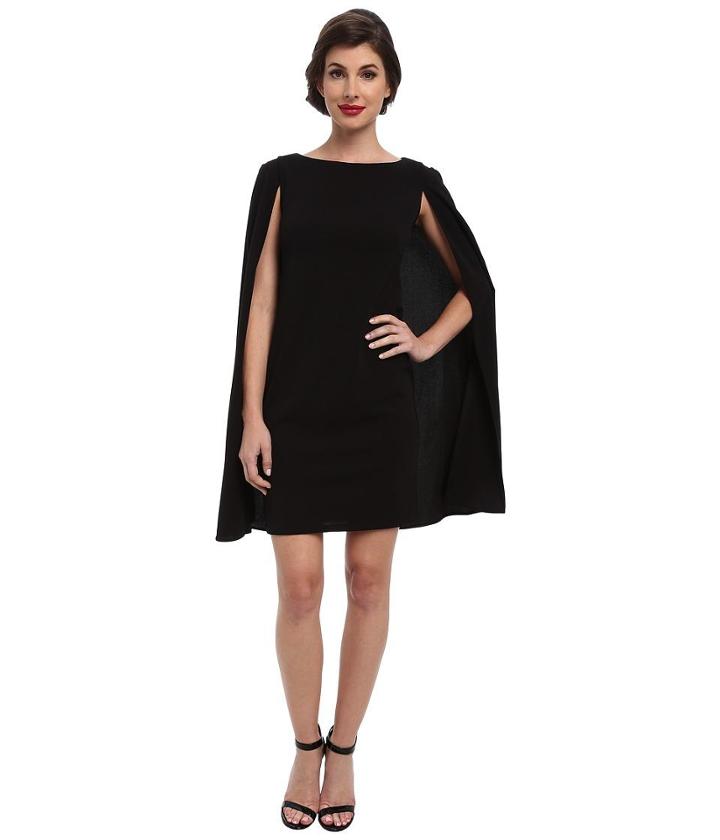 Adrianna Papell Structured Cape Sheath Dress