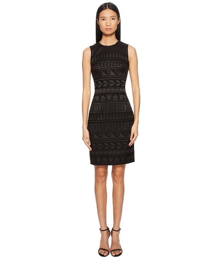 Versace Collection - Abito Donna Tessuto Tonal Printed Sheath Dress