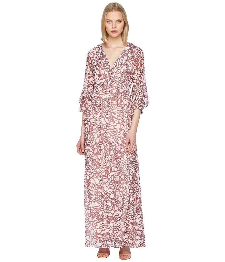 Badgley Mischka - Bell Sleeve Boho Leo Maxi