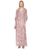 Badgley Mischka - Bell Sleeve Boho Leo Maxi