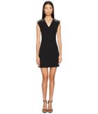 Versace Collection - Woven Jeweled V-neck Dress