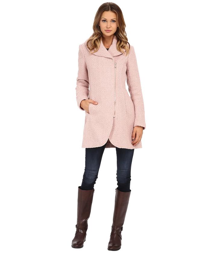 Jessica Simpson - Asymmetrical Braided Wool Coat With Shawl Collar