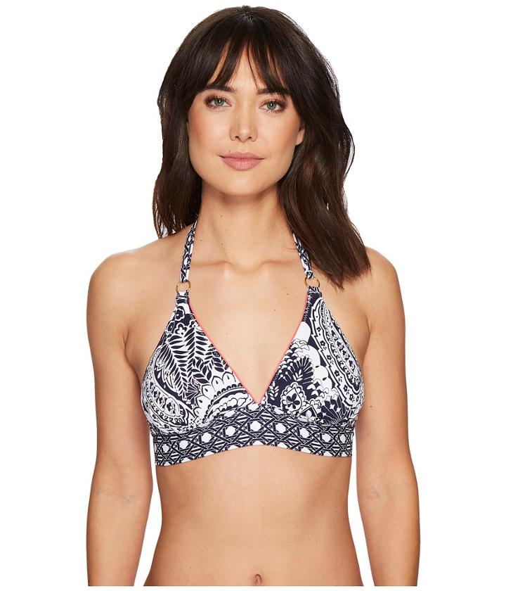 Tommy Bahama - Paisley Paradise Reversible Halter Bikini Top